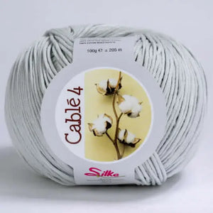 Cotone Cablé 4 - Silke - Colore: 39 - GRIGIO PERLA - by LacariaRicami.Store
