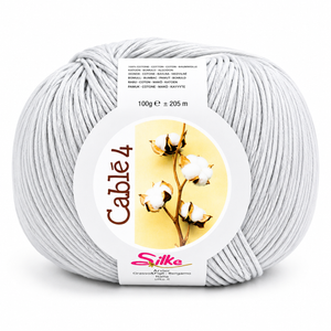 Cotone Cablé 4 - Silke - Colore: 39 - GRIGIO PERLA - by LacariaRicami.Store