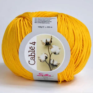 Cotone Cablé 4 - Silke - Colore: 54 - SOLE - by LacariaRicami.Store