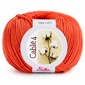 Cotone Cablé 4 - Silke - Colore: 55 - ARANCIO - by LacariaRicami.Store