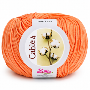 Cotone Cablé 4 - Silke - Colore: 56 - SALMONE - by LacariaRicami.Store