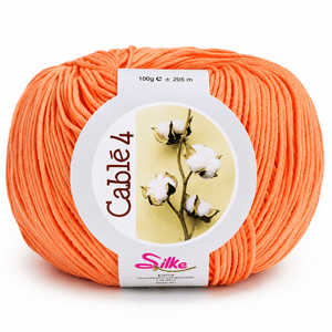 Cotone Cablé 4 - Silke - Colore: 56 - SALMONE - by LacariaRicami.Store