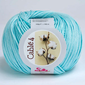 Cotone Cablé 4 - Silke - 60 - ACQUA - LacariaRicami.Store