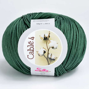 Cotone Cablé 4 - Silke - 135 - VERDE PINO - LacariaRicami.Store