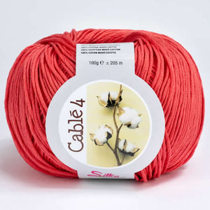 Cotone Cablé 4 - Silke - 180 - CORALLO - LacariaRicami.Store