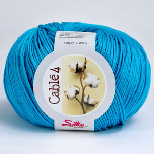 Cotone Cablé 4 - Silke - 315 - TURCHESE - LacariaRicami.Store