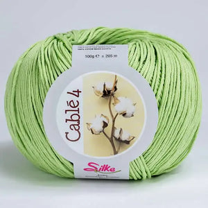 Cotone Cablé 4 - Silke - Colore: 576 - VERDE SEDANO - by LacariaRicami.Store
