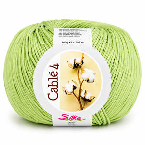 Cotone Cablé 4 - Silke - Colore: 576 - VERDE SEDANO - by LacariaRicami.Store