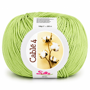 Cotone Cablé 4 - Silke - Colore: 576 - VERDE SEDANO - by LacariaRicami.Store