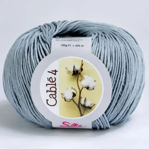 Cotone Cablé 4 - Silke - Colore: 790 - GRIGIO - by LacariaRicami.Store