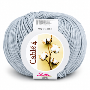 Cotone Cablé 4 - Silke - Colore: 790 - GRIGIO - by LacariaRicami.Store