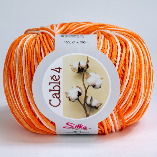 Cotone Cablé 4 Sfumato - Silke - 812 - ARANCIO SFUMATO - LacariaRicami.Store