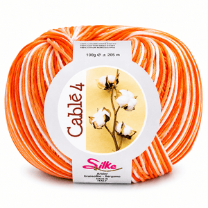 Cotone Cablé 4 Sfumato - Silke - Colore: 812 - ARANCIO SFUMATO - by LacariaRicami.Store