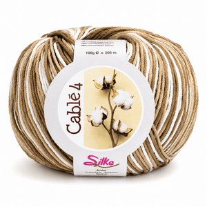 Cotone Cablé 4 Sfumato - Silke - Colore: 814 - MARRONE SFUMATO - by LacariaRicami.Store