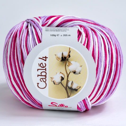 Cotone Cablé 4 Sfumato - Silke - 816 - ROSA SFUMATO - LacariaRicami.Store