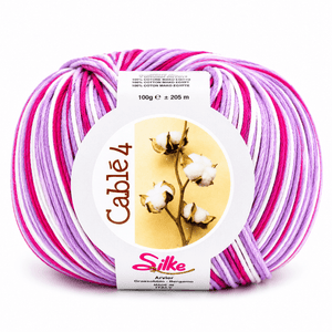 Cotone Cablé 4 Sfumato - Silke - Colore: 816 - ROSA SFUMATO - by LacariaRicami.Store
