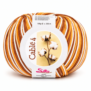 Cotone Cablé 4 Sfumato - Silke - Colore: 817 - MARRONCINO SFUMATO - by LacariaRicami.Store