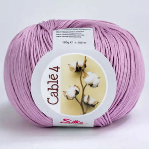 Cotone Cablé 4 - Silke - Colore: 930 - GLICINE - by LacariaRicami.Store