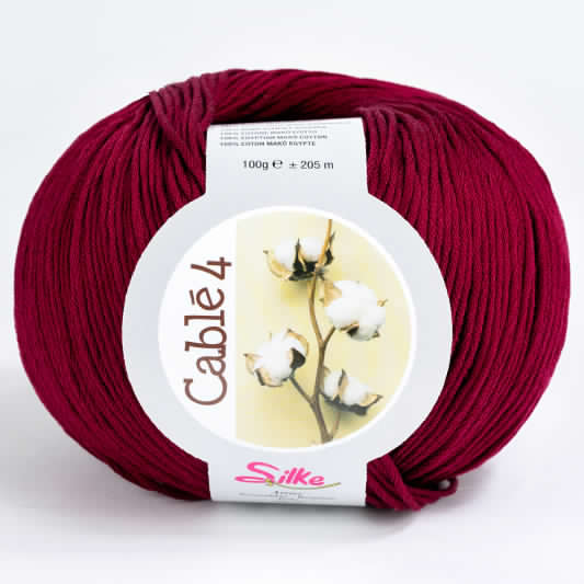 Cotone Cablé 4 - Silke - 950 - GRANATA - LacariaRicami.Store