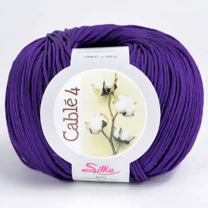 Cotone Cablé 4 - Silke - Colore: 960 - VIOLA - by LacariaRicami.Store
