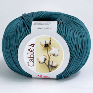 Cotone Cablé 4 - Silke - 970 - PETROLIO - LacariaRicami.Store