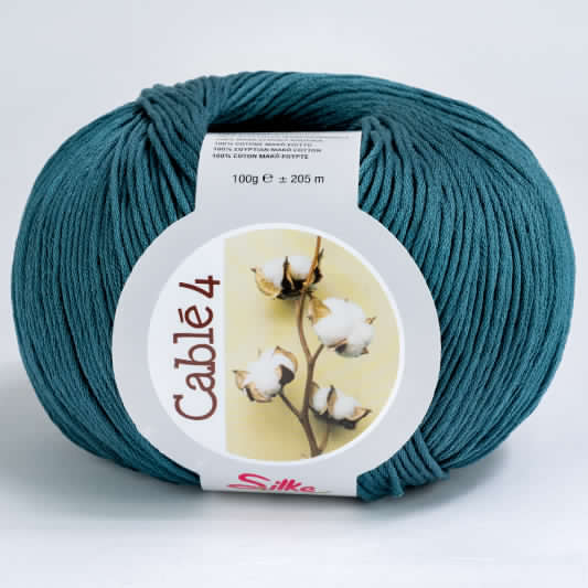Cotone Cablé 4 - Silke - 970 - PETROLIO - LacariaRicami.Store