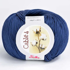 Cotone Cablé 4 - Silke - Colore: 980 - BLU COBALTO - by LacariaRicami.Store