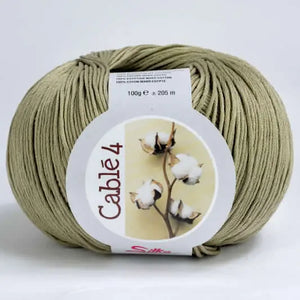 Cotone Cablé 4 - Silke - Colore: 9125 - TORTORA - by LacariaRicami.Store