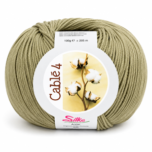 Cotone Cablé 4 - Silke - Colore: 9125 - TORTORA - by LacariaRicami.Store