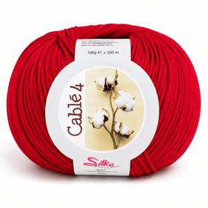 Cotone Cablé 4 - Silke - Colore: 9226 - RUBINO - by LacariaRicami.Store
