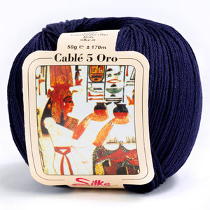 Cotone CABLE' 5 ORO - Silke - 03 - BLU - LacariaRicami.Store