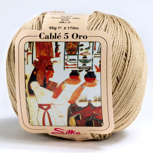 Cotone CABLE' 5 ORO - Silke - 14 - SABBIA - LacariaRicami.Store