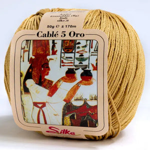 Cotone Cablé 5 ORO - Silke - Colore: 15 - GIALLO ORO - by LacariaRicami.Store