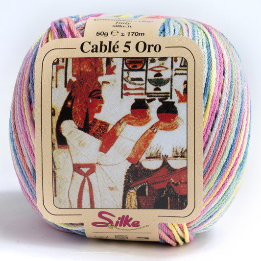 Cotone Cablé 5 Oro Sfumato - Silke - 20 - MIX COLOR SFUMATO - LacariaRicami.Store