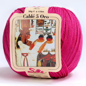 Cotone CABLE' 5 ORO - Silke - 33 - FUCSIA - LacariaRicami.Store