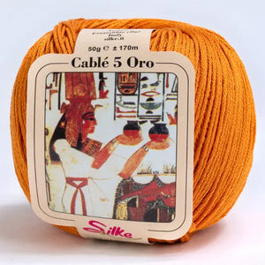 Cotone Cablé 5 ORO - Silke - Colore: 37 - ZUCCA - by LacariaRicami.Store