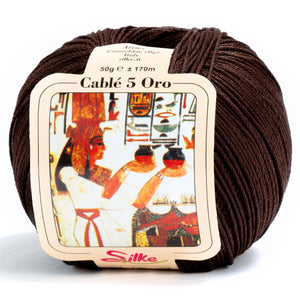 Cotone CABLE' 5 ORO - Silke - 115 - MORO - LacariaRicami.Store