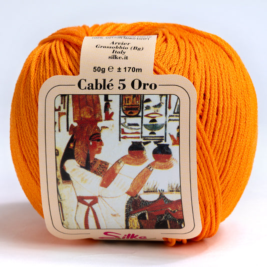 Cotone CABLE' 5 ORO - Silke - 224 - BECCO OCA - LacariaRicami.Store