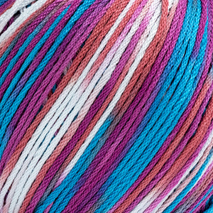 Cotone Cablé 5 Oro Sfumato - Silke - 327 - CELESTE/VIOLA MIX SFUMATO - LacariaRicami.Store