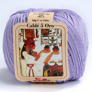 Cotone CABLE' 5 ORO - Silke - 339 - LILLA - LacariaRicami.Store