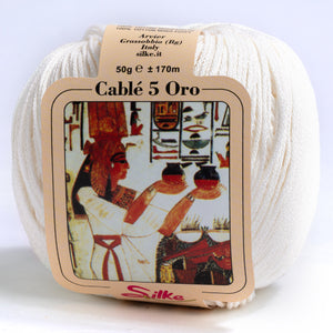 Cotone CABLE' 5 ORO - Silke - 911 - PANNA - LacariaRicami.Store