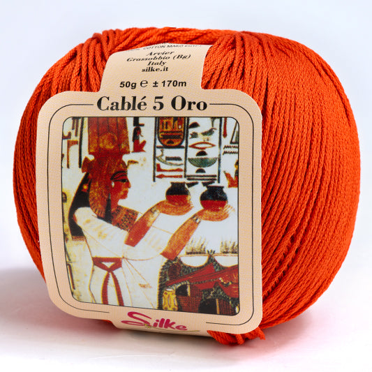 Cotone CABLE' 5 ORO - Silke - 920 - ARAGOSTA - LacariaRicami.Store
