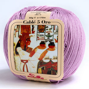 Cotone CABLE' 5 ORO - Silke - 930 - GLICINE - LacariaRicami.Store