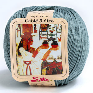 Cotone CABLE' 5 ORO - Silke - 965 - VERDE SALVIA - LacariaRicami.Store