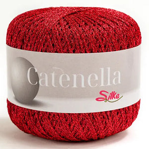 Lurex CATENELLA - Silke - 107 - ROSSO - LacariaRicami.Store