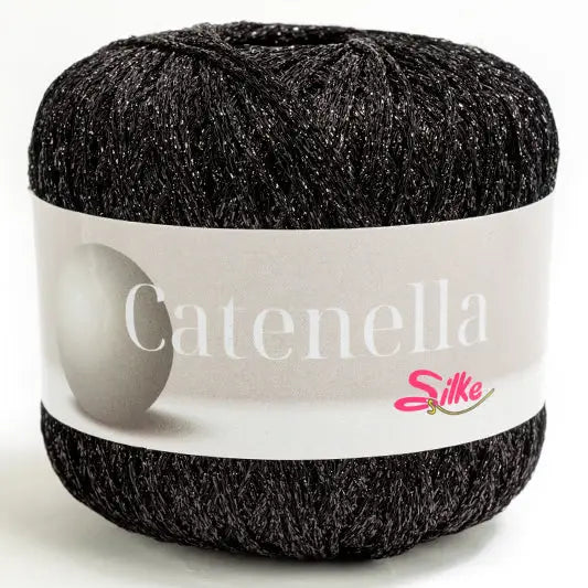 Lurex CATENELLA - Silke - 136 - NERO - LacariaRicami.Store