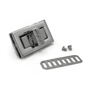 Chiusura GIRELLO - Colore: 40x21 mm - ARGENTO - by LacariaRicami.Store