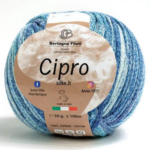 Cotone CIPRO - Bertagna Filati - 2 - AZZURRO - LacariaRicami.Store