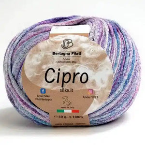Cotone CIPRO - Bertagna Filati 5 - LILLA - LacariaRicami.Store