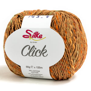 Cotone CLICK - Silke - Colore: 703 - MARRONCINO - by LacariaRicami.Store